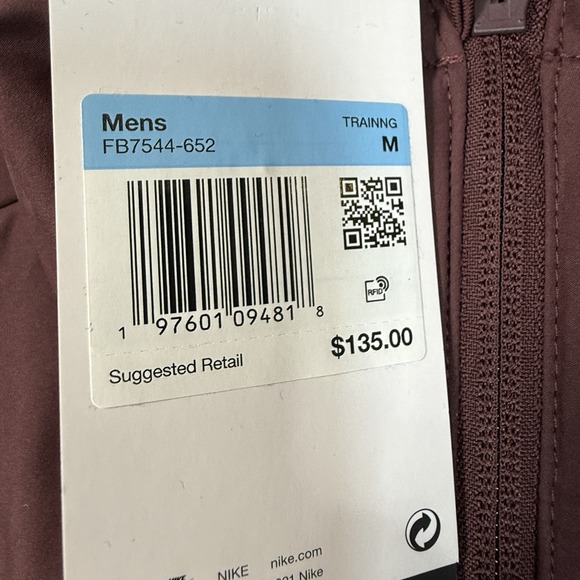 Nike Therma-FIT Unlimited Jacket Burgundy FB7544-652 Men's Size Medium NEW - Picture 3 of 8